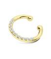 Lovely Crystal Silver Ear Cuff EC-1241